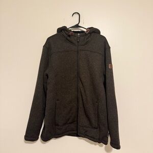 Rugged Elements | Classic Brown Zip-Up Fleece Hoodie